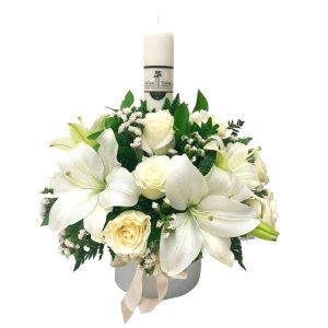 arreglo floral funebre para cenizas
